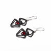 Black Widow Spider Earrings with Red Crystals by Alchemy Gothic