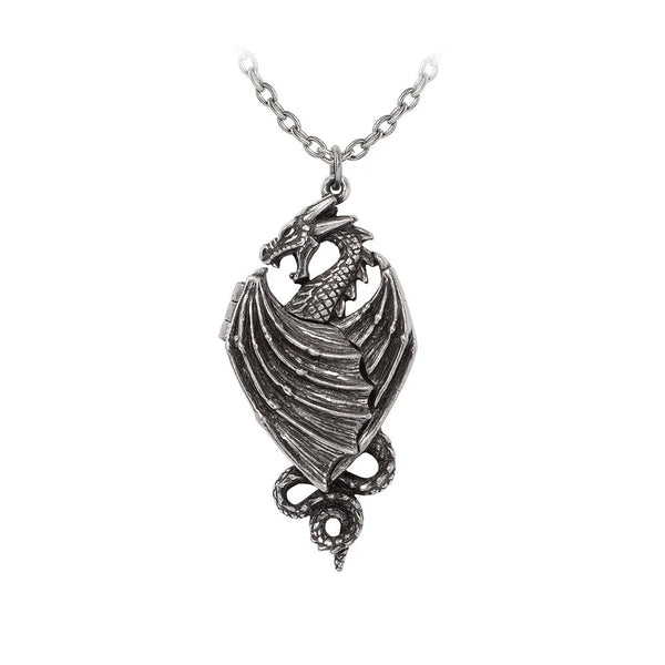 Racla Dragonistii Dragon Locket Pendant Necklace by Alchemy Gothic