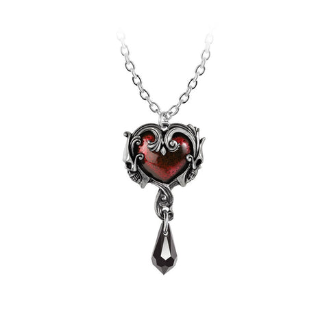 Petite Affaire du Coeur Crystal Heart Necklace by Alchemy Gothic