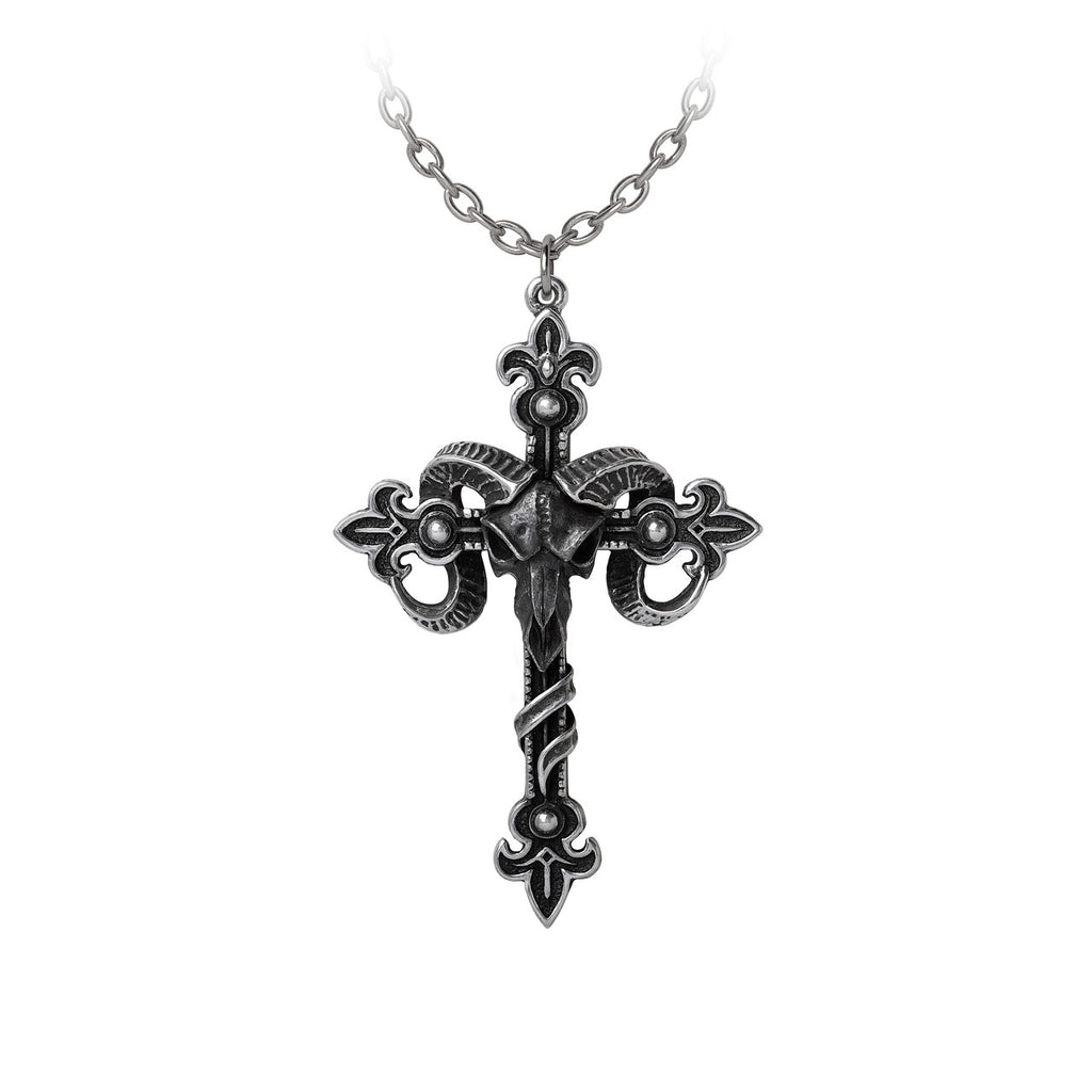 Cross of Baphomet Necklace by Alchemy Gothic