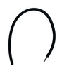 Black Silicone 4mm Thick Easy Pop Clasp Bracelet, 7 1/2"