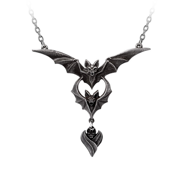 Evil-ution Bat Pendant Necklace by Alchemy Gothic