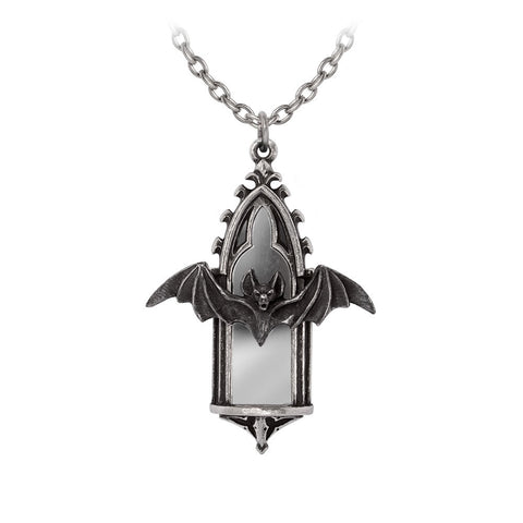 Call of The Undead Mirror Bat Pendant by Alchemy Gothic