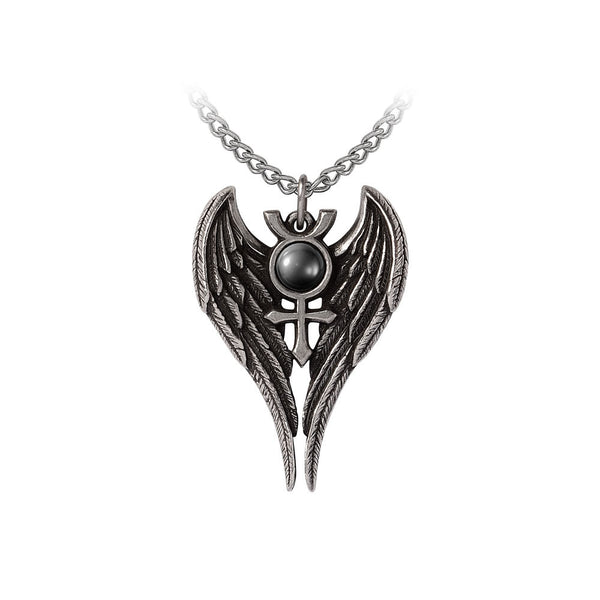 Angel of Mercury Winged Pendant Necklace by Alchemy Gothic