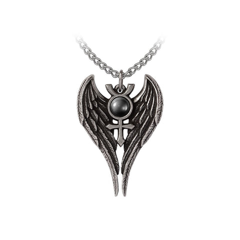 Angel of Mercury Winged Pendant Necklace by Alchemy Gothic