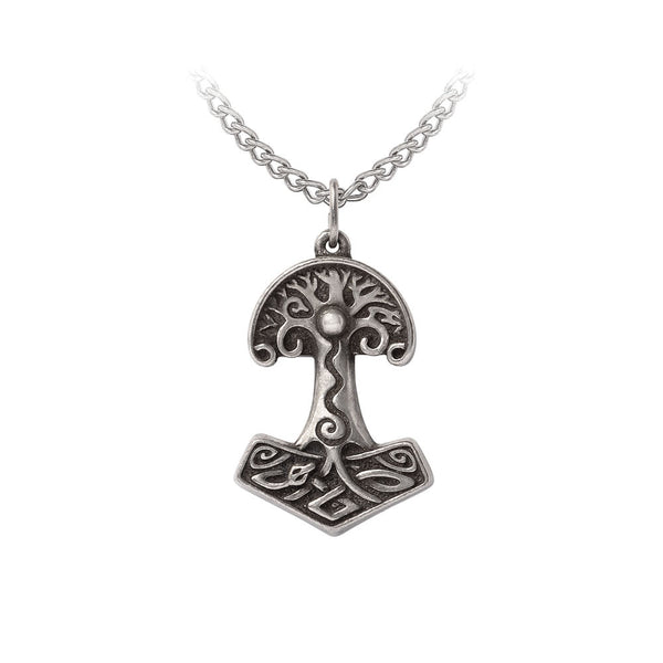 Yggdrsil Viking World Tree Pendant Necklace by Alchemy Gothic