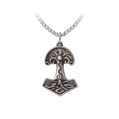 Yggdrsil Viking World Tree Pendant Necklace by Alchemy Gothic