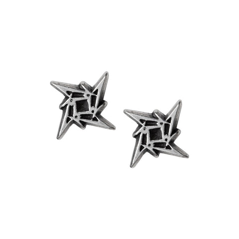 Metallica Ninja Star Logo Earrings by Alchemy Gothic