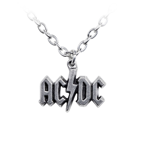 AC/DC Lightning Logo Pendant Necklace by Alchemy Gothic