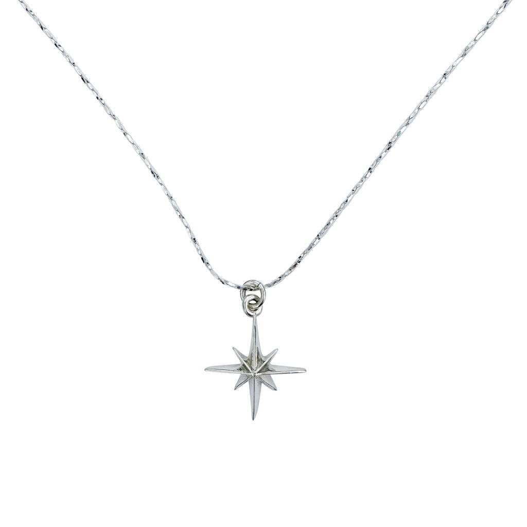 Wish Upon a Star Sterling Silver Charm Necklace