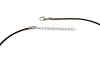 DragonWeave Cat Charm Necklace and Earring Set, Silver Black Leather Choker and Leverback Earrings
