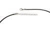 DragonWeave Steel Cat Pendant Necklace on Adjustable Black Leather Cord