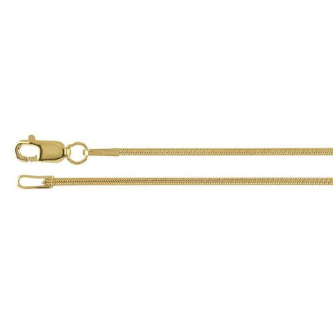 14/20 Yellow Gold-filled 1mm Snake Chain Necklace