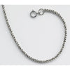 1.8mm Sterling Silver and Black Reverse Rope Chain