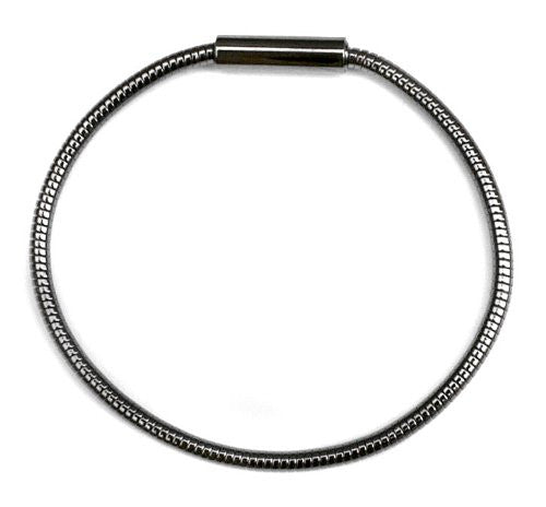 Gunmetal 3mm Omega Chain Bracelet