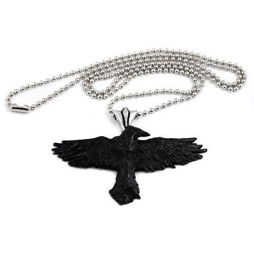 Black Raven Alchemy Gothic Necklace