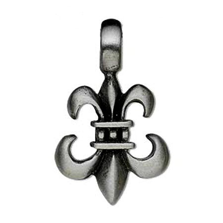 Pewter Fleur de Lis Charm Pendant