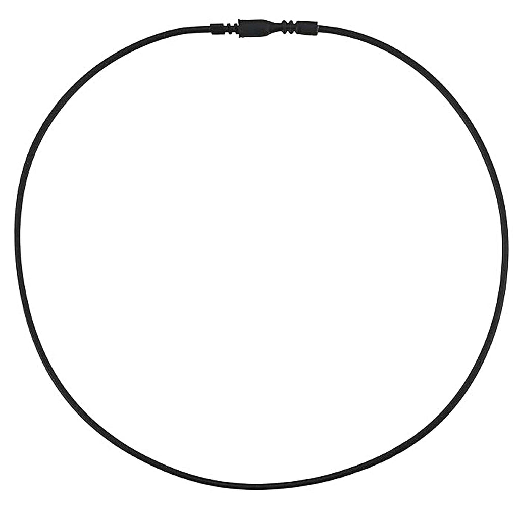 Black Rubber 2mm Tube Cord Necklace with Easy Locking Clasp