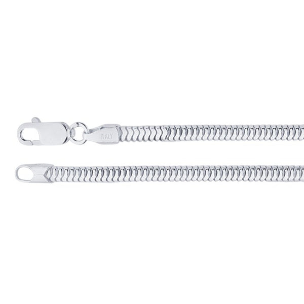 1.3mm Sterling Silver Real Snake Chain - Solid .925 Sterling Silver / 1.3mm / 20”