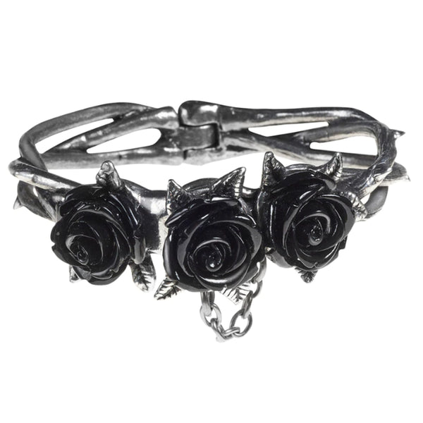 Wild Black Rose Bracelet by Alchemy Gothic