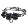 Wild Black Rose Bracelet by Alchemy Gothic