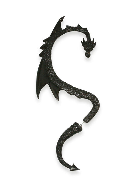 The Black Dragon's Lure Ear Wrap Earring by Alchemy Gothic