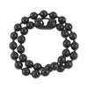 9.5mm Extra Large Gunmetal Steel Ball Chain Mens Necklace