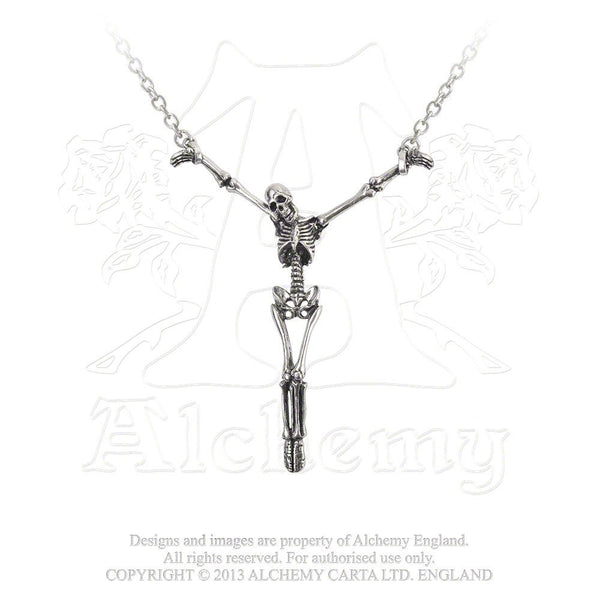 Alter Orbis Skeleton Pendant Necklace by Alchemy Gothic