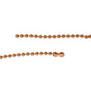 4.5mm Large Bright Copper Ball Chain Mens Necklace