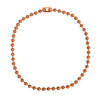 6.3mm Large Bright Copper Ball Chain Mens Necklace