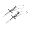 Hand Of Macbeth Dagger Earrings by Alchemy Gothic