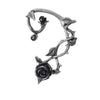 Black Rose Ear Wrap Earring by Alchemy Gothic