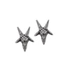 Baphomet Stud Earrings by Alchemy Gothic