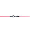 Gunmetal 1.8mm Fine Pink Leather Cord Necklace
