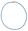 Antique Copper 1.8mm Fine Royal Blue Leather Cord Necklace