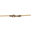 Antique Brass 1.8mm Fine Natural Light Tan Leather Cord Necklace