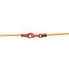 Antique Copper 1.8mm Fine Natural Light Tan Leather Cord Necklace
