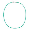 Sterling Silver 1.8mm Fine Turquoise Leather Cord Necklace