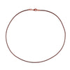 Antique Copper 1.8mm Fine Brown Leather Cord Necklace