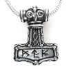Bindrune Hammer Pendant Viking Necklace by Alchemy Gothic