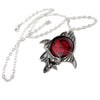 Blood Moon Pendant Bat Necklace by Alchemy Gothic