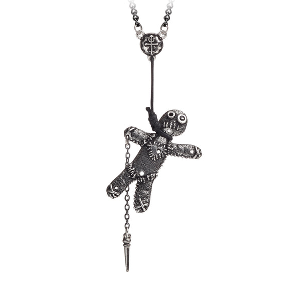 Voodoo Doll Pendant Necklace by Alchemy Gothic