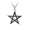 Black Star Pendant Pentagram Alchemy Gothic Necklace