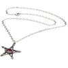 Red Curse Evil Eye Pentagram Pendant Necklace by Alchemy Gothic