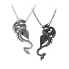 Draconic Tryst Necklace Double Dragons by Alchemy Gothic