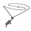 Black Cat Sith Pendant Necklace by Alchemy Gothic