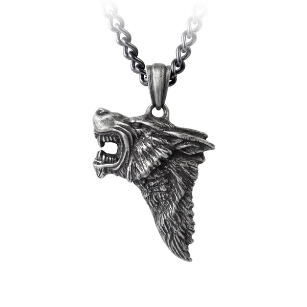 Dark Wolf Pendant Necklace by Alchemy Gothic