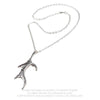 Darkling Heart Necklaces Alchemy Gothic Couples Matching Dragon Wing Pendants