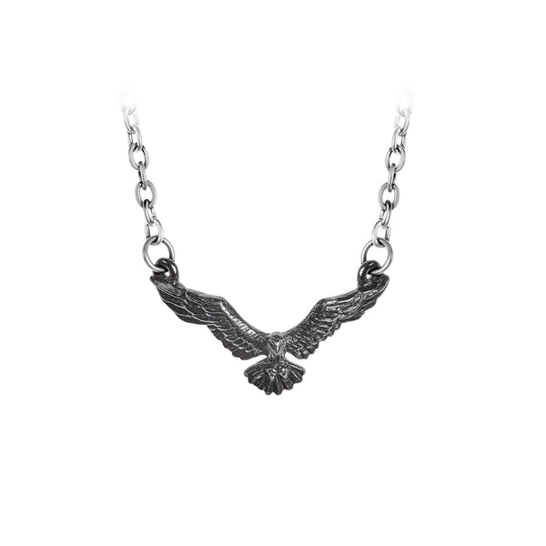 Ravenette Pendant Raven Necklace by Alchemy Gothic