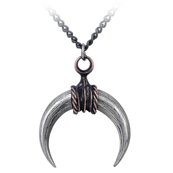 Mithras Horns Pendant Necklace by Alchemy Gothic